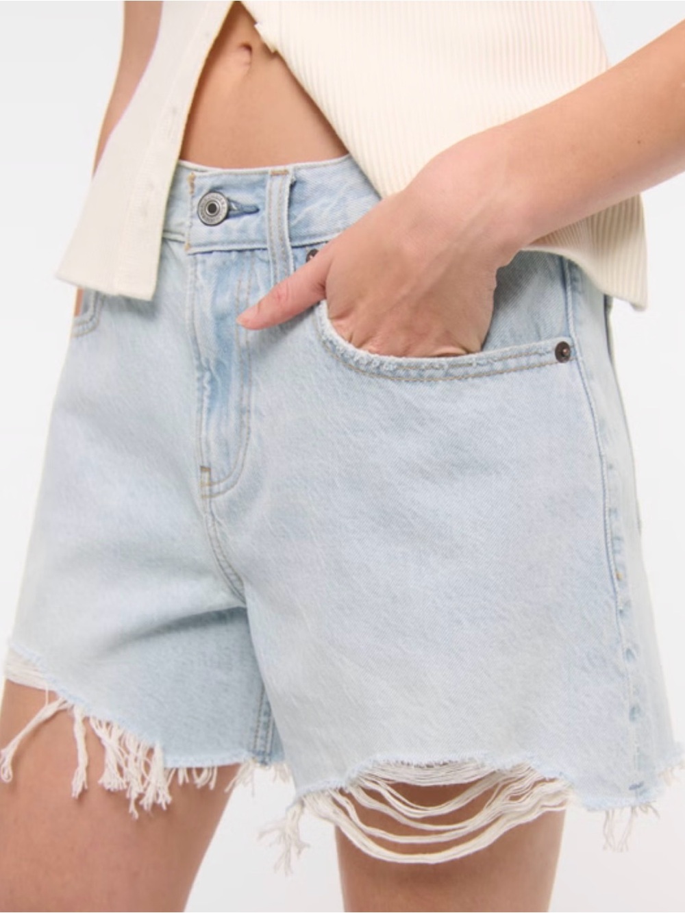 Abercrombie Jean Shorts - The Baggy Low Rise